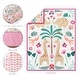 preview thumbnail 2 of 3, The Peanutshell Crib Bedding Set for Baby Girls, Bright Safari, 5 Pieces