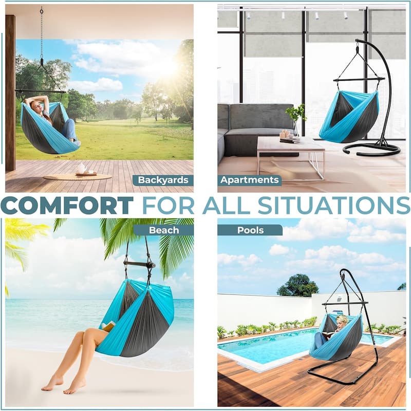 Hanging Hammock Chair (Tree Pod Sensory Swing) - 15 x 6.3