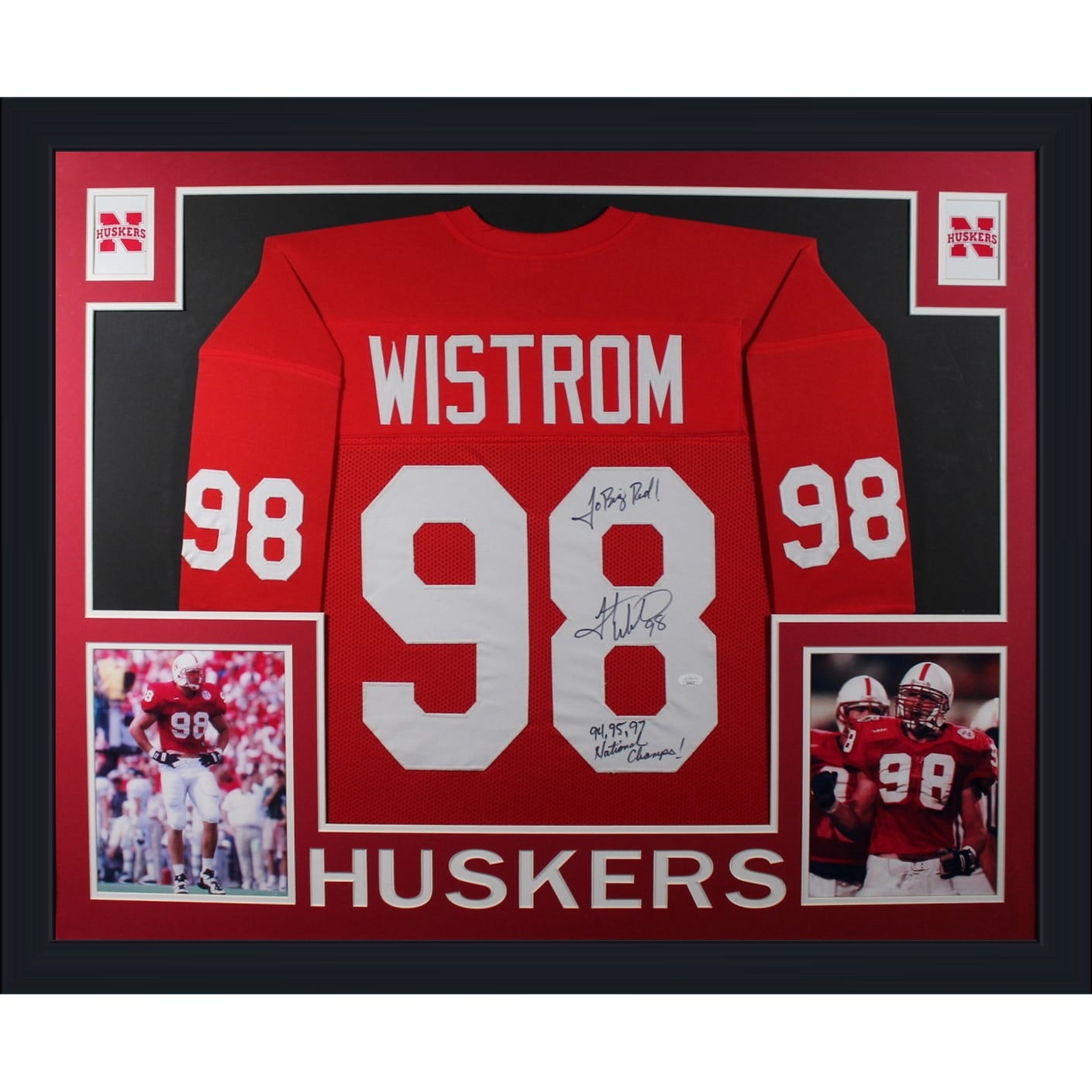 Shop Grant Wistrom Autographed Nebraska Signed Football Stats