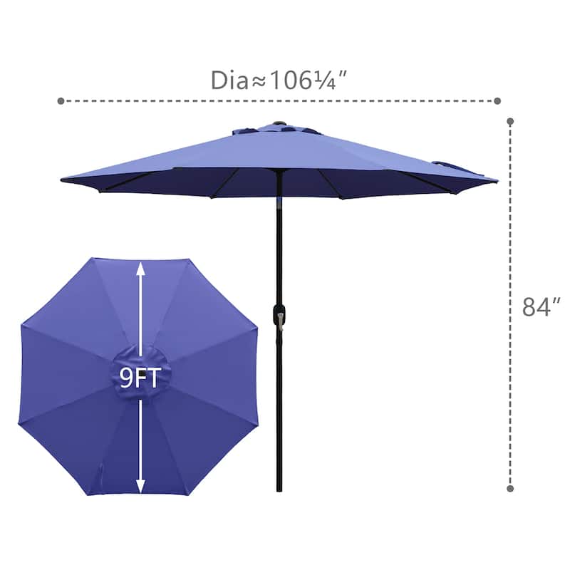 Maypex 9-foot Crank and Tilt Market Umbrella