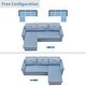 preview thumbnail 31 of 29, Nestfair Reversible L-Shaped Sectional Couch with Storage