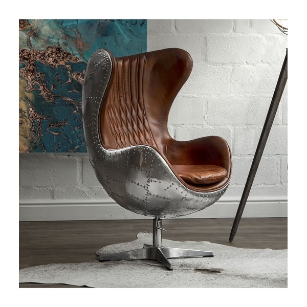 Aviation aluminum online egg chair