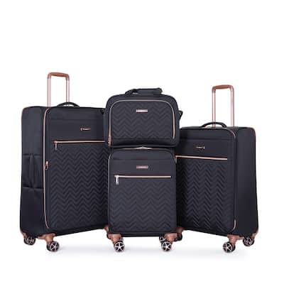 4-Piece Set (16/20/24/28) ,Softshell Suitcase Spinner Wheels Terylene Lightweight Luggage Sets