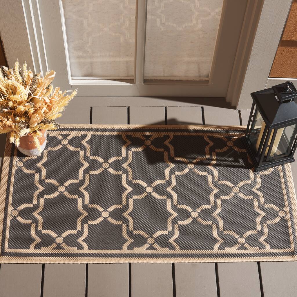 SAFAVIEH Courtyard Thomasina Indoor/ Outdoor Waterproof Patio Backyard Rug