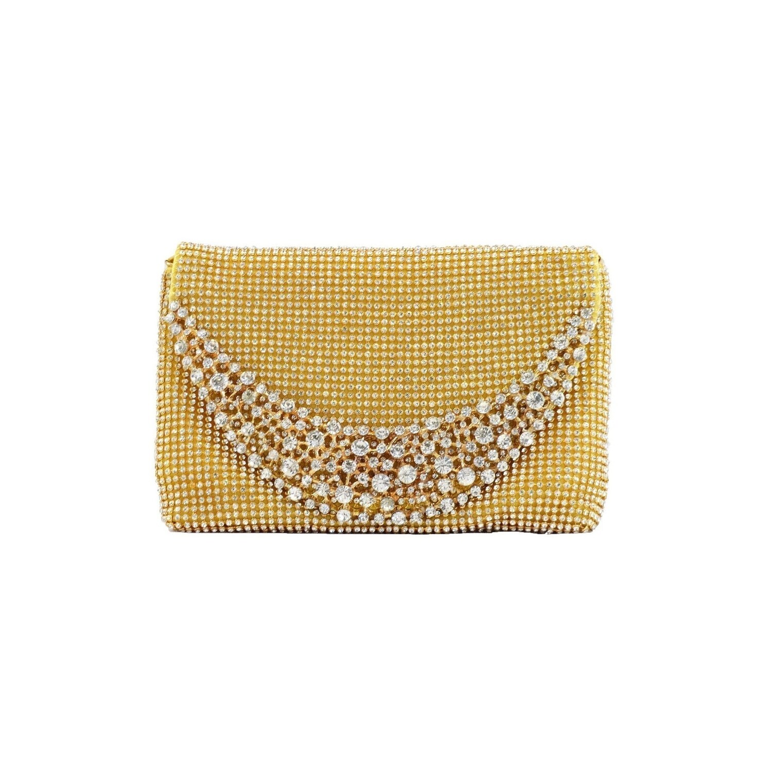 gold sparkle clutch bag