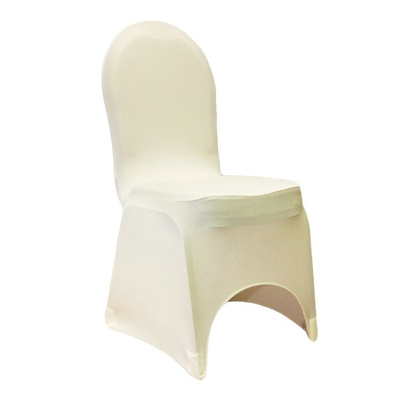 Ivory Spandex Banquet Chair Cover