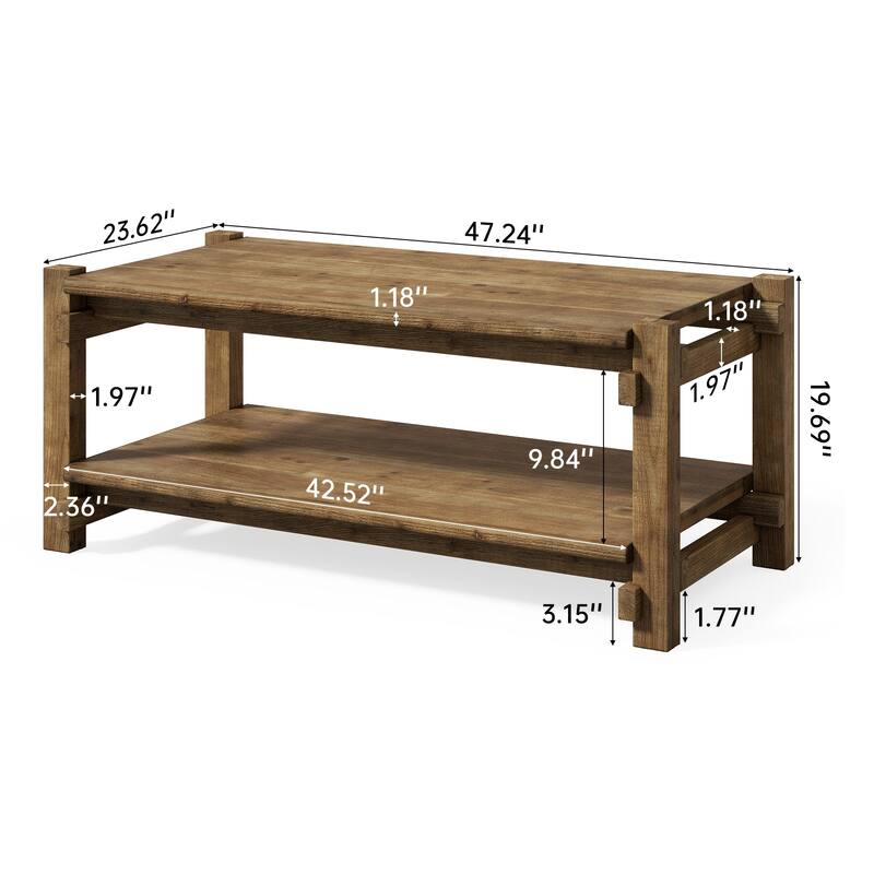 Solid Wood Coffee Table