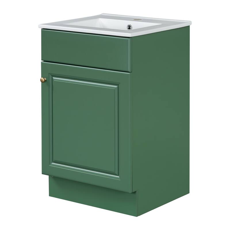 Christopher Knight Home - Ethan 20" Bathroom MDF Vanity with Sink and Storage Cabinet