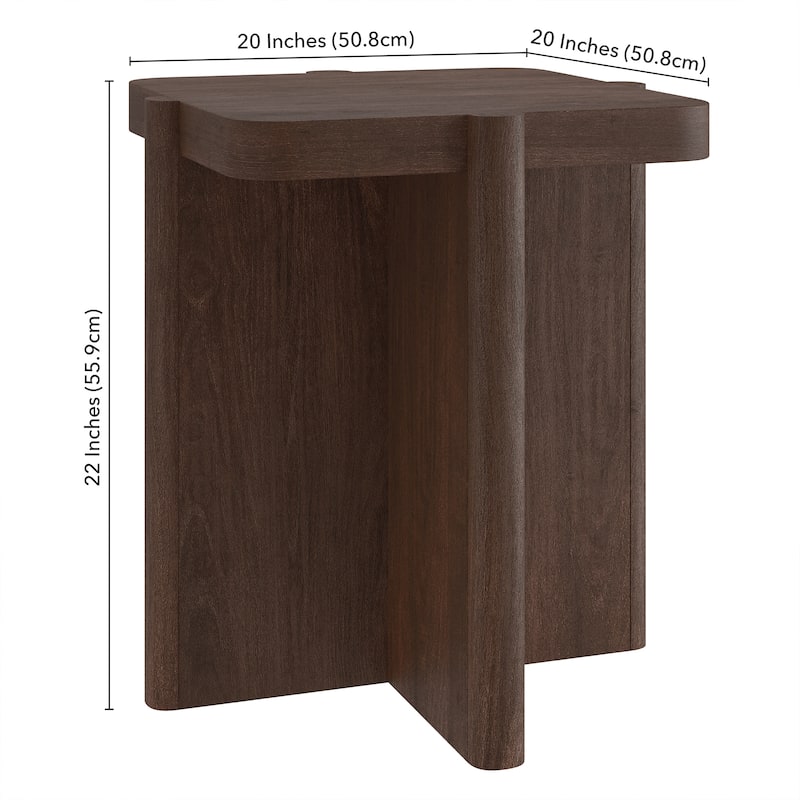 Laguna 20" Wide Square Side Table - 20" Wide