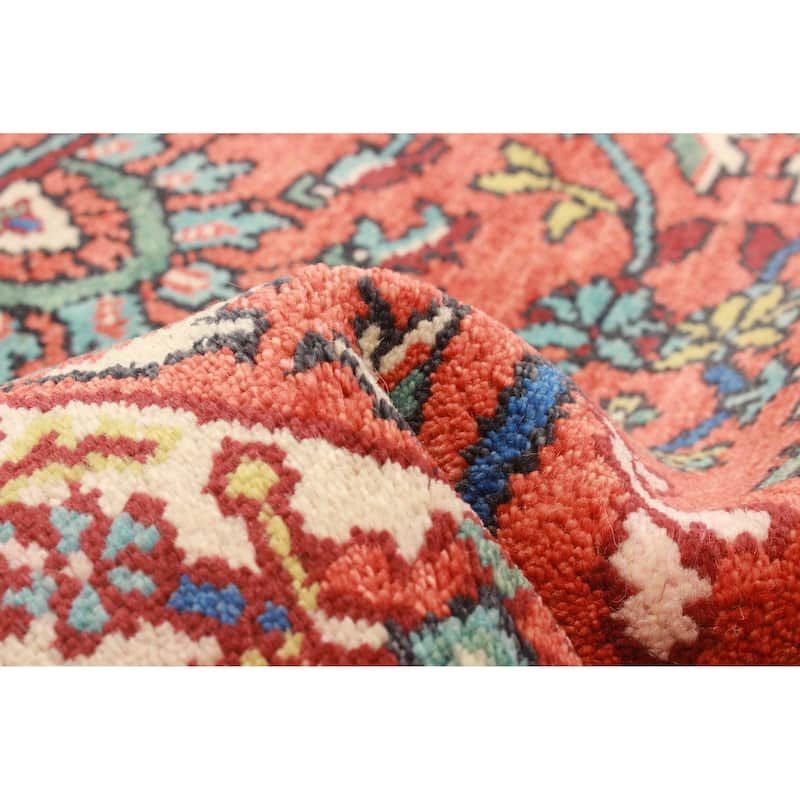ECARPETGALLERY Hand-knotted Serapi Heritage Red Wool Rug - 2'6 x 11'11