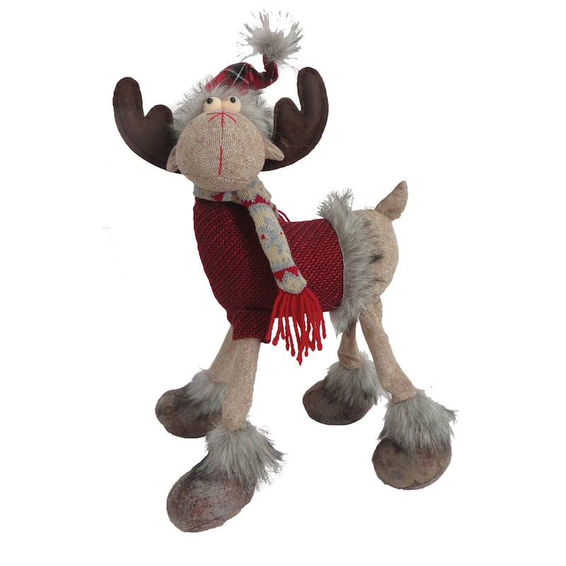 16 inch Four Legged Country Moose - brown