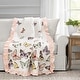 preview thumbnail 1 of 7, Lush Decor Flutter Butterfly Throw Blanket 60" x 50" - Pink