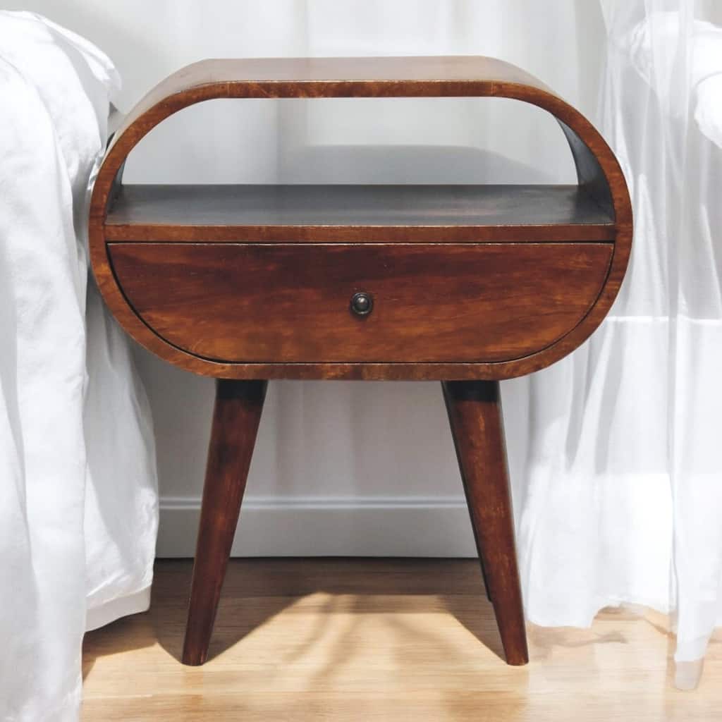 Large Circular Bedside