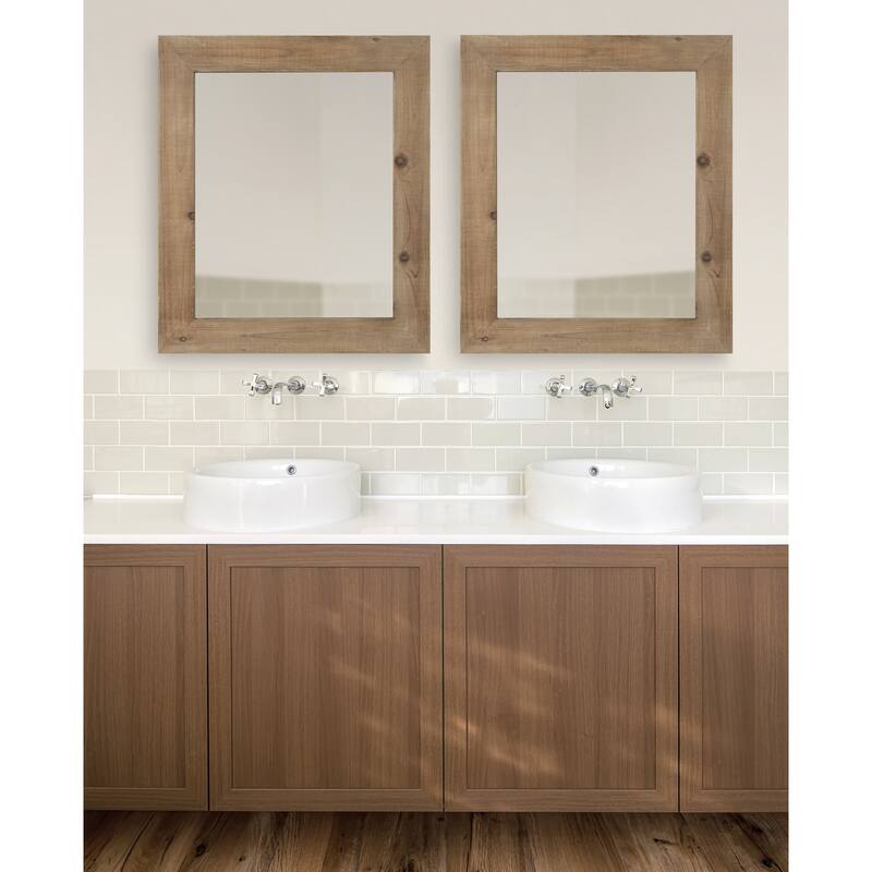 Kate and Laurel Garvey Wood Framed Wall Mirror