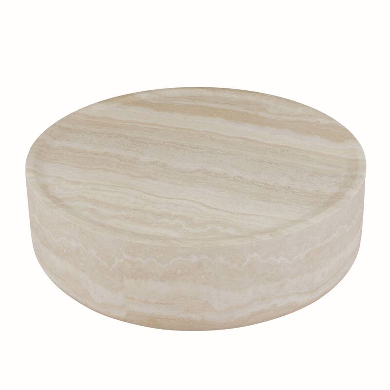 31.49'' Faux MARS Pattern Coffee Table