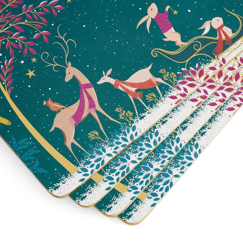 Pimpernel Set of 4 Sara Miller Woodland Tales Placemats