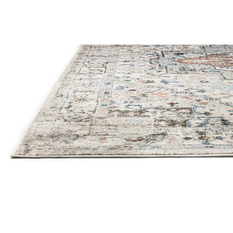 Bashian Banks Ivory Transitional Area Rug