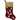 20.5-Inch Velvet Gold and Maroon Etched Cuff Christmas Stocking