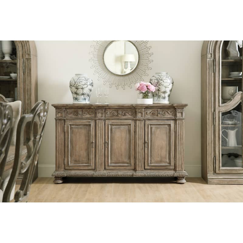 Hooker Furniture Castella 72" Old World European Farmhouse Living Room