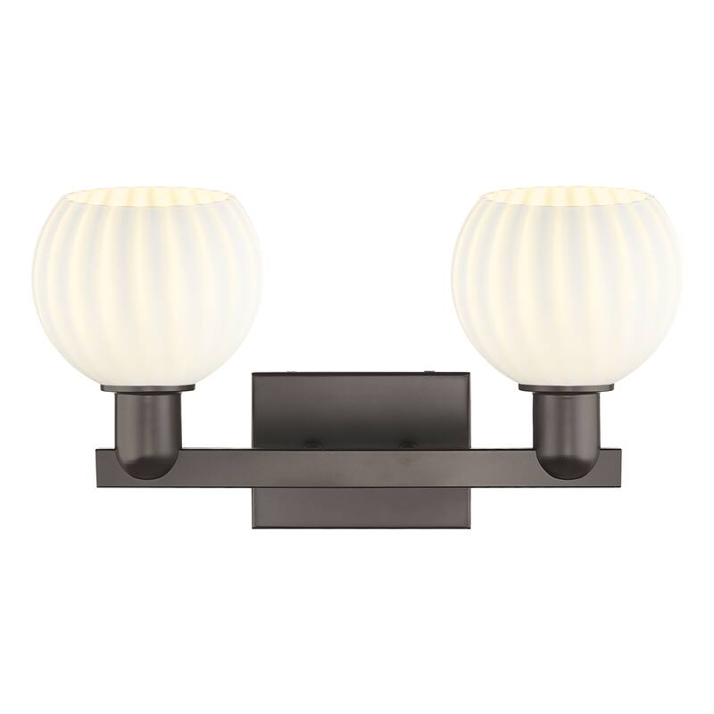 Innovations Lighting Endless Possibilities Arcadia - White Venetian - 2 Light 17" Bath Vanity Light