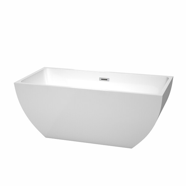 Shop Wyndham Collection Rachel 59-inch White Acrylic ...