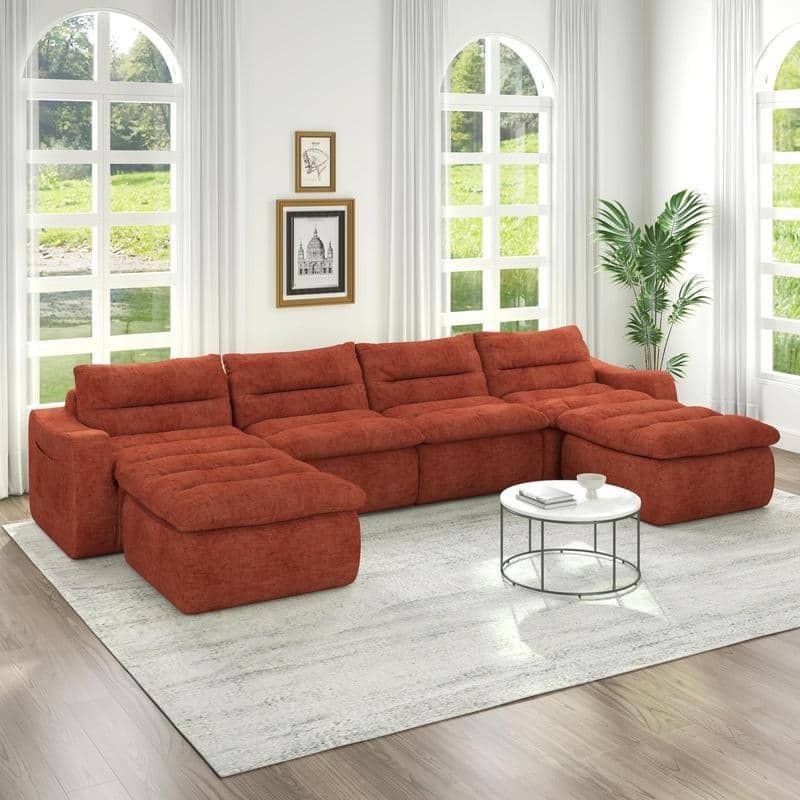 No Assembly Modular Beanbag Sofa, Lazy Comfort Style, for Living Room