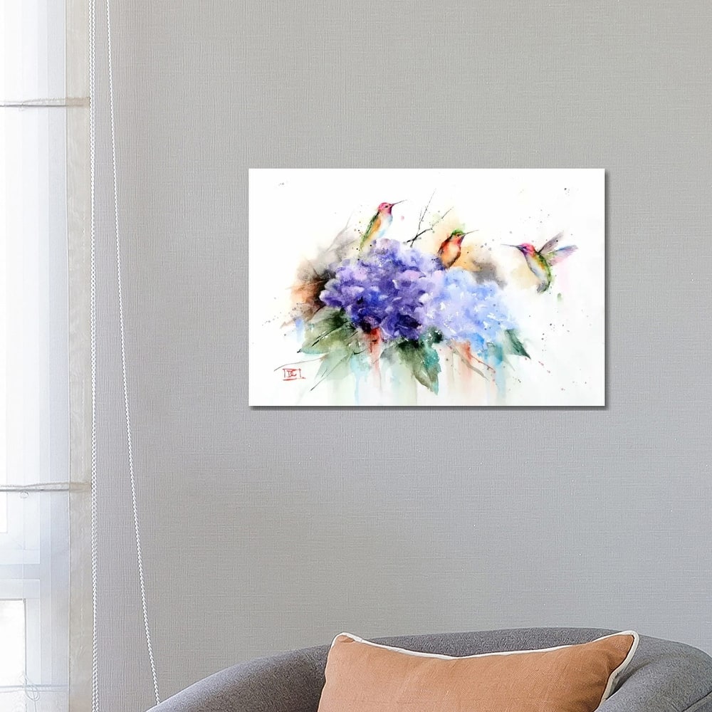 iCanvas "Three Hummingbirds" by Dean Crouser Canvas Print