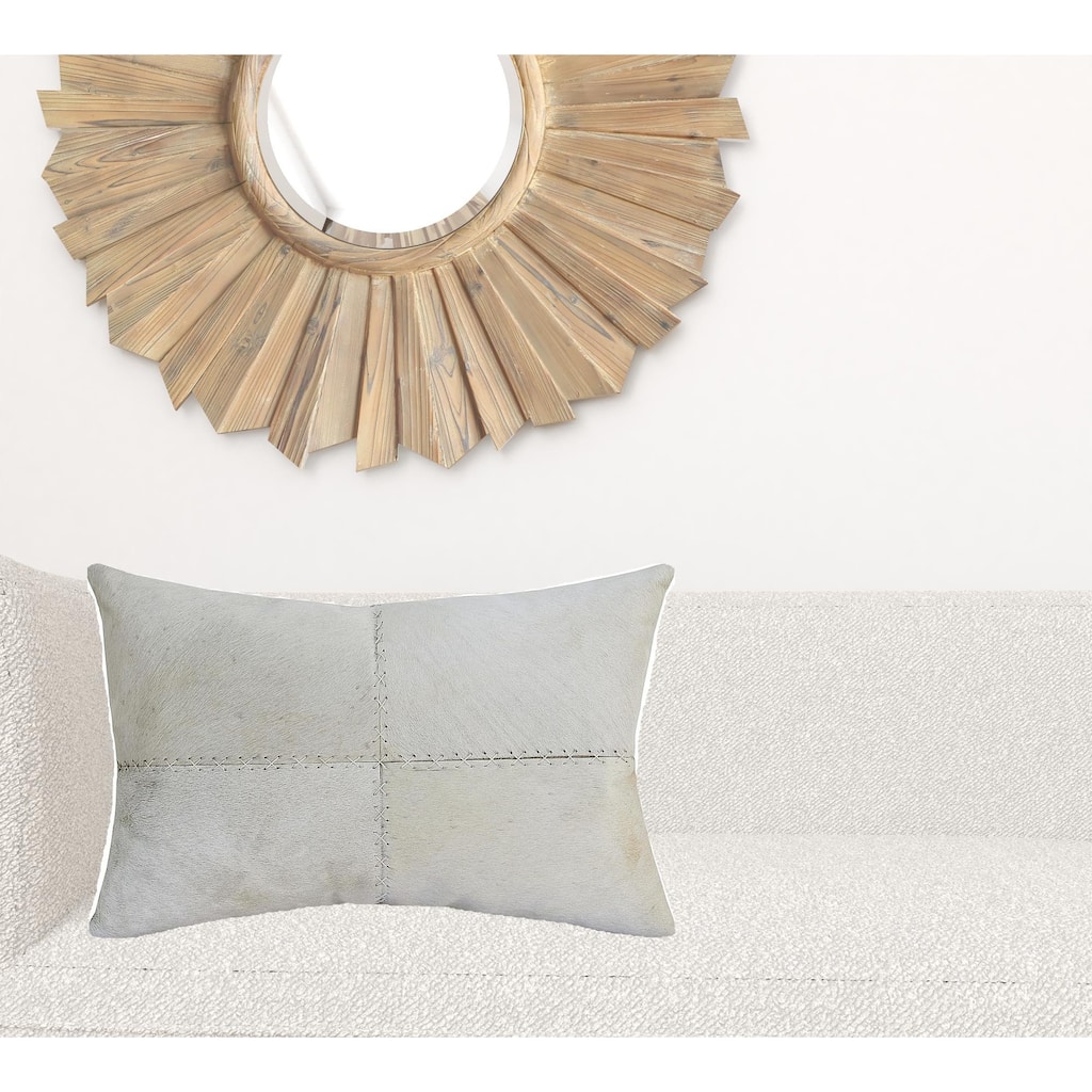 Ivory Lumbar Throw Pillow