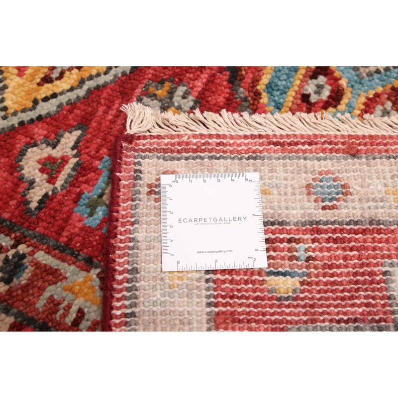 ECARPETGALLERY Hand-knotted Modern Oushak Red Wool Rug - 5'2 x 8'0