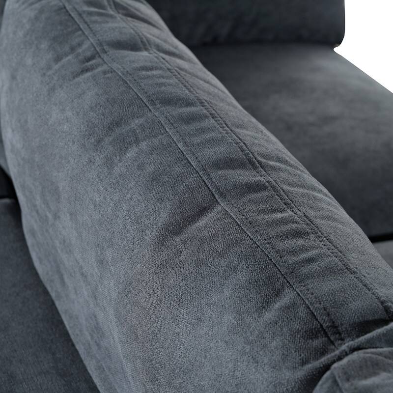 Modular Sofa with Wireless Charging and Built-in Bluetooth Speaker in Arm