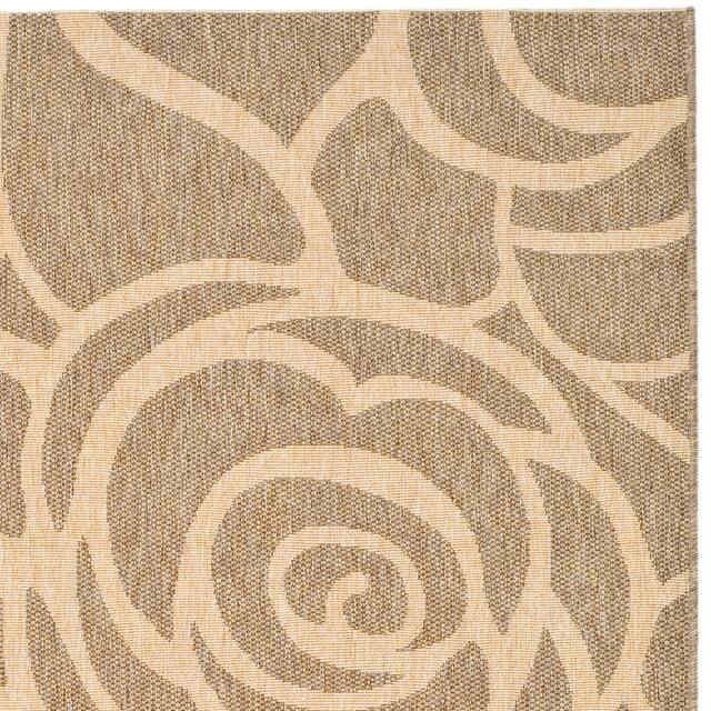 SAFAVIEH Courtyard Lorrayne Floral Geo Indoor/ Outdoor Area Rug