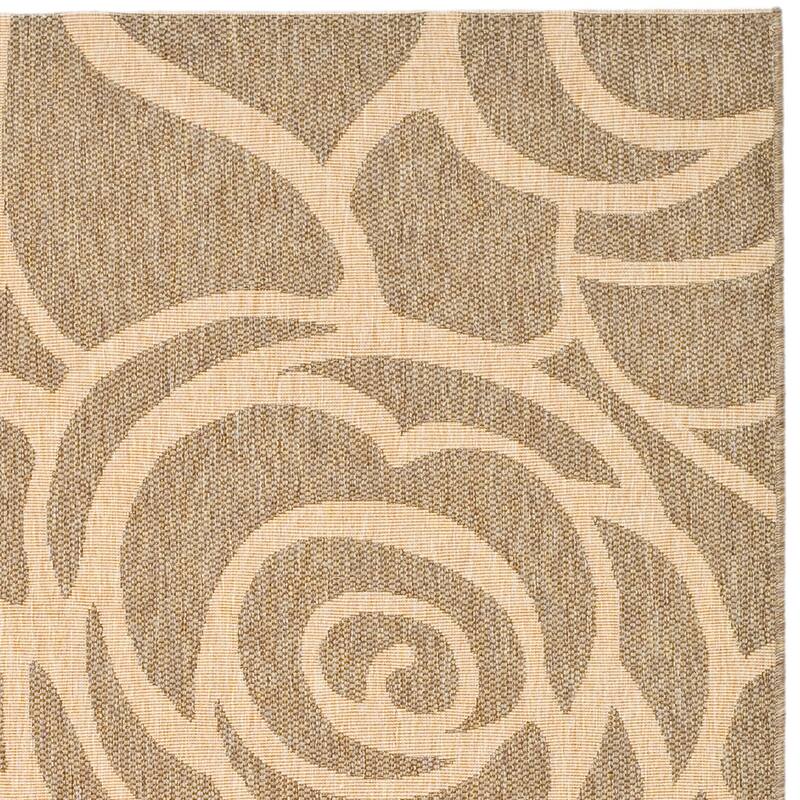 SAFAVIEH Courtyard Lorrayne Floral Geo Indoor/ Outdoor Area Rug