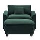 preview thumbnail 32 of 45, Organnice 40" Chenille Lounge Chair for Reading, Modern Couch Cozy Sofa Bed with Ottoman, Living Room Single Sofa Accent Chair