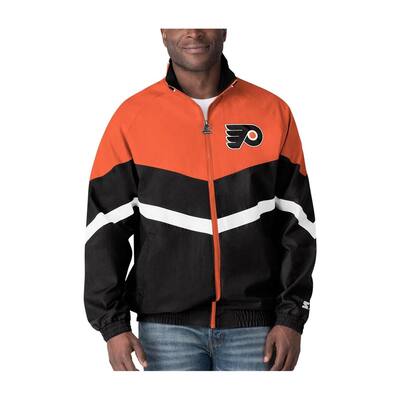 STARTER Mens Philadelphia Flyers Jacket,, Black, Medium (Regular)