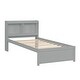 preview thumbnail 5 of 13, Twin Wood Platform Bed with Trundle, Versatile Platform Bed with Storage Headboard, Solid Wood Bedframe for Living Room Bedroom