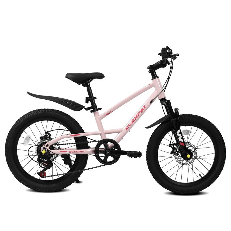 20 inch Mountain Kids Bike for Boys & Girls, Ages 6-12, 7-Speed with Front Suspension