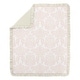 preview thumbnail 3 of 4, Sweet Jojo Designs Blush Pink Amelia Damask Collection 4-piece Bumperless Crib Bedding Set
