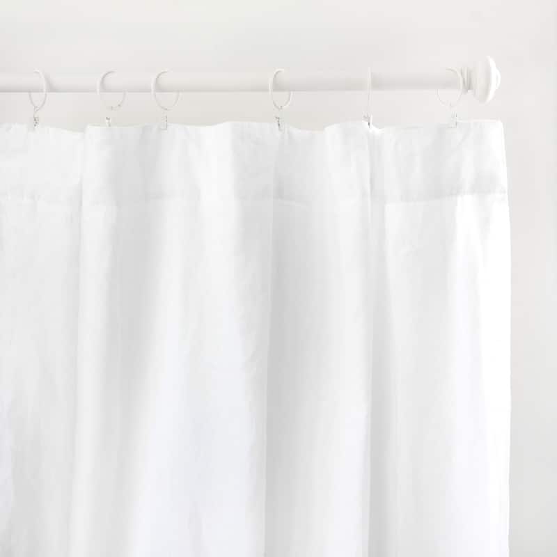 100% French Linen Window Curtain Set by BOKSER HOME