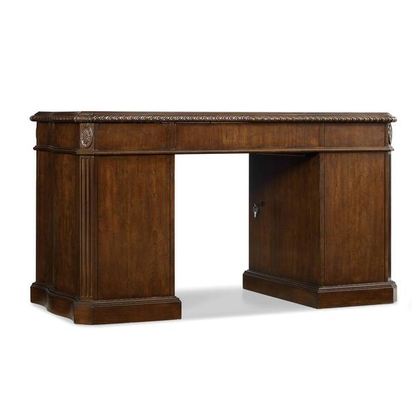 Hooker Furniture 54 Inch Wide Hardwood Executive Desk from the Knee
