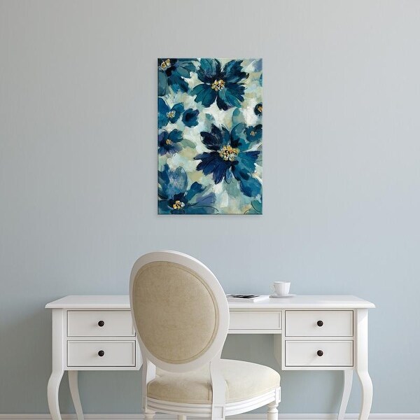 Easy Art Prints Silvia Vassileva's 'Inky Floral I' Premium Canvas Art