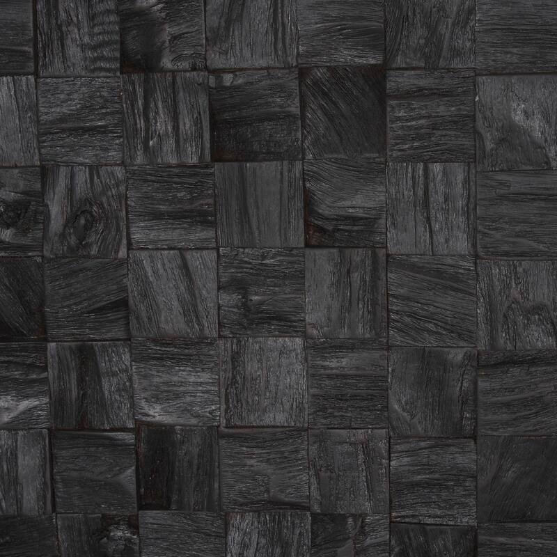 Into the Abyss I Dark Brown Wood 24" Wall Art - 24.0L x 1.3W x 24.0H