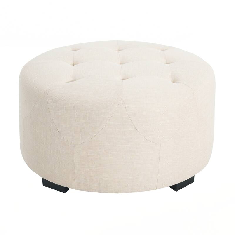 Upholstered Round Ottoman