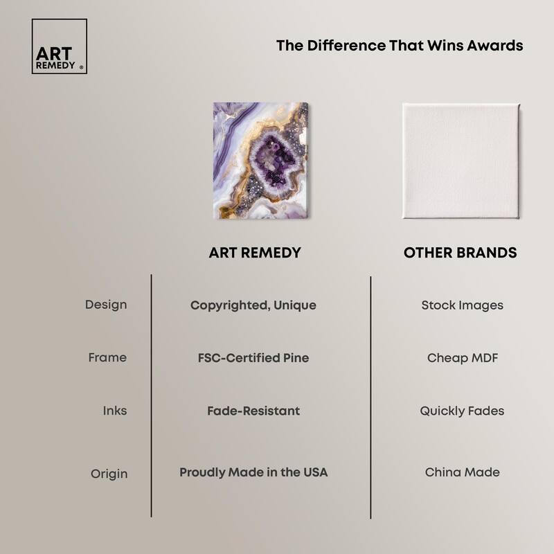 Amethystine Dream II Canvas by Art Remedy, Gallery Wrapped
