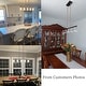 preview thumbnail 5 of 9, Modern Industrial 5-Light Black Gold Linear Chandelier Clear Glass Kitchen Island Lights for Dining Room