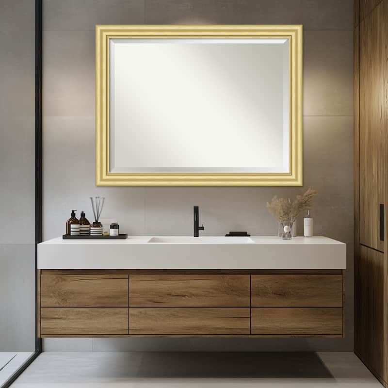 Sophia Beveled Framed Bathroom Vanity Wall Mirror