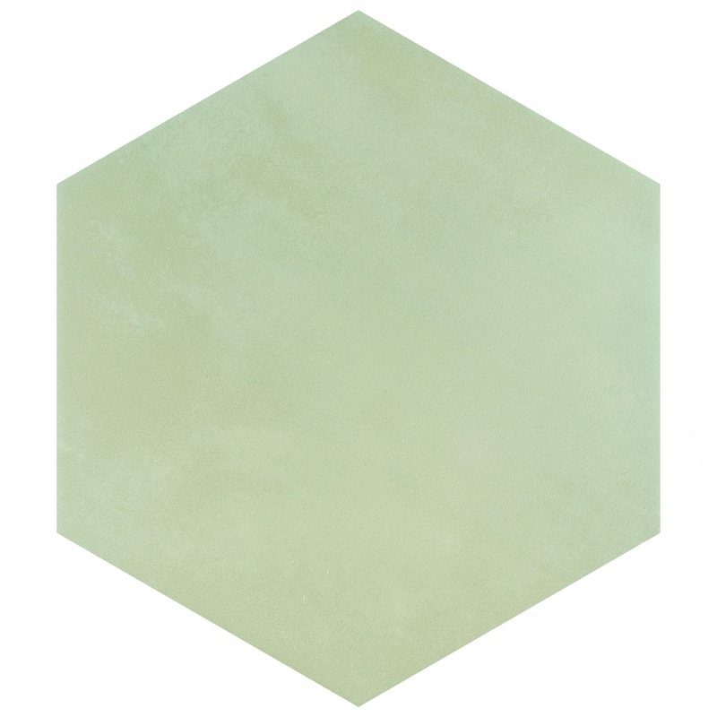Merola Tile Horizon Hex Verde 7-3/4" x 9" Porcelain Floor and Wall Tile - Case (24 Tiles)
