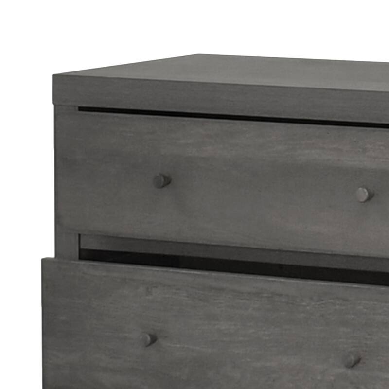 4-Drawer Vertical Chest with Metal Handle, Metal Frame and Wood Top for Bedroom