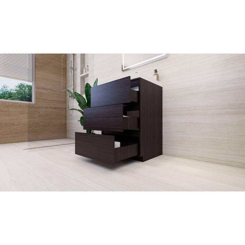 Aron 24'' Freestanding Vanity with Reinforced Acrylic Sink