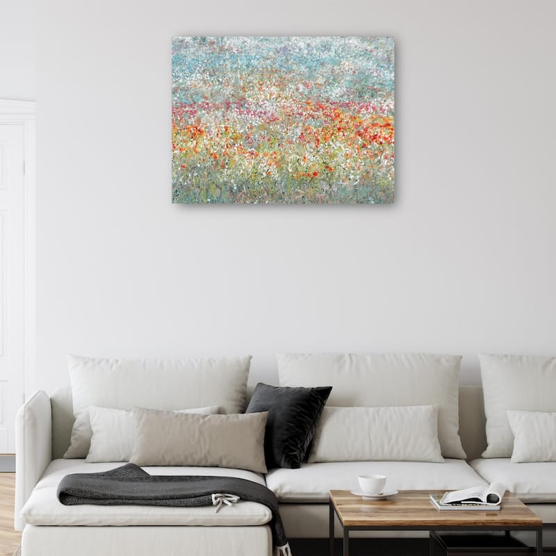 Flower Field By Studio Arts Canvas Art Print