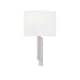 preview thumbnail 10 of 11, Justice Design Textile - Hamilton ADA 1-Light Wall Sconce Brushed Nickel